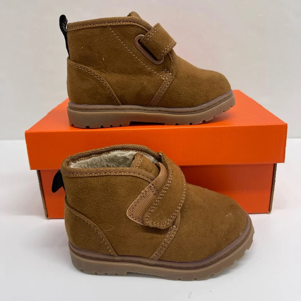 Kat & Jack Brown Kids Shoes with Velcro Strap